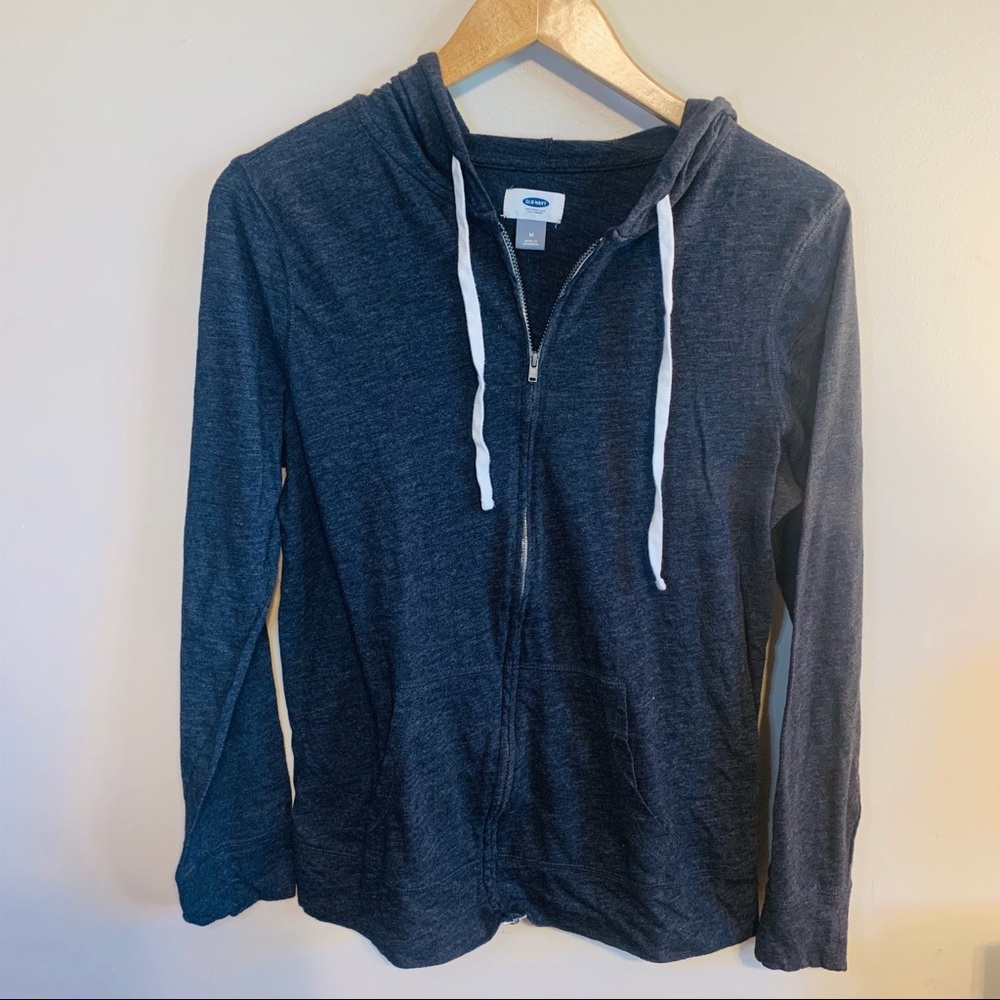 Old Navy light weight zip up hoodie, sz M